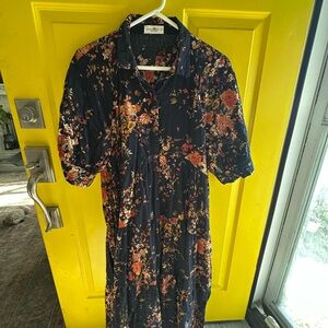 Natural Life Dark Floral Shirt